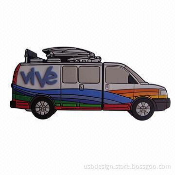 Customized Car USB Flash Drive with Up to 32GB Capacity, Various Logos Available